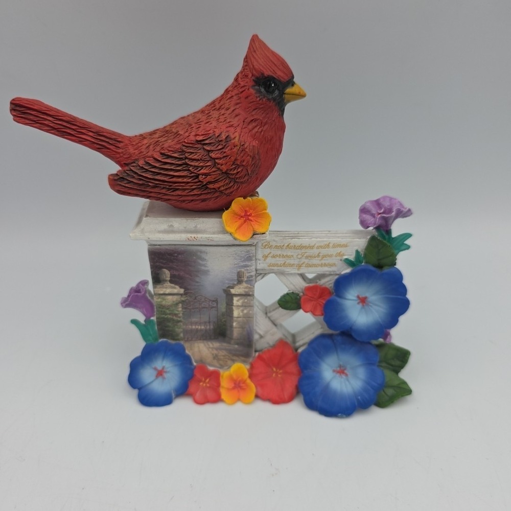 Thomas Kinkade Our Love Is Eternal Cardinal Figurine A Love to Heal All Wounds